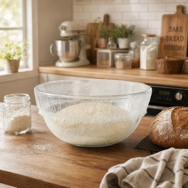 🔥LAST DAY SALE 49% OFF-100Pcs Medium Reusable Elastic Plastic Bowl Covers – Kitchen Bread Proofing,