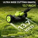 🌿⚡21V 3-in-1 Cordless String Trimmer, Edger & Mini Mower – 2 Batteries Included
