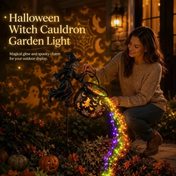 🔥Last Day 50% OFF – Halloween garden lamp “Witches’ Cauldron”